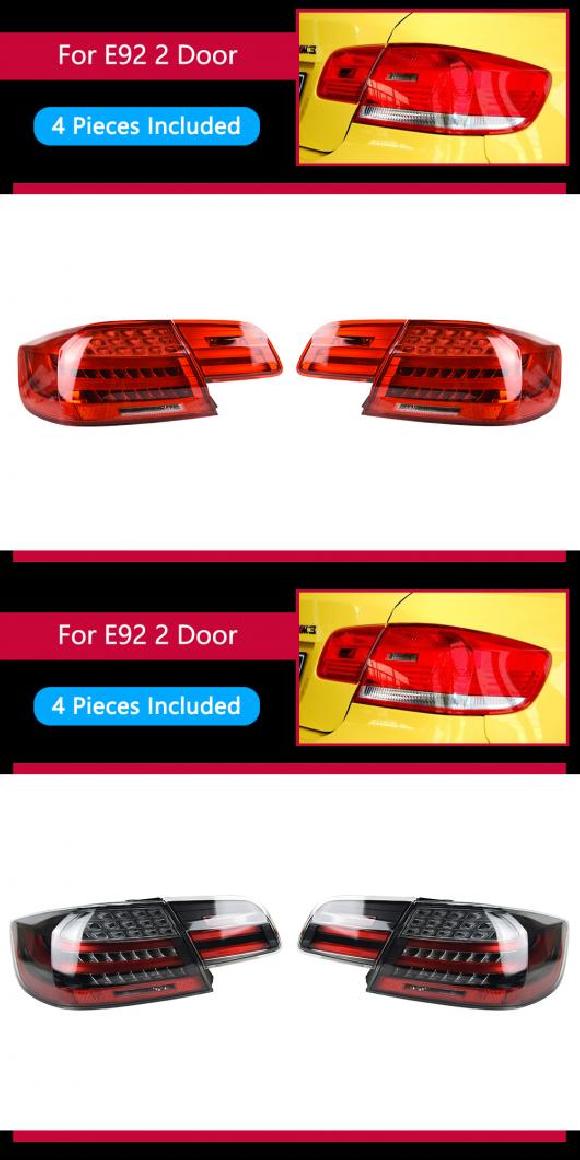 ヘッド ランプ 適用: M3 E92 LED ヘッドライト 2006-2013 ヘッドライト E93 335i 330i DRL ウインカー ハイ ビーム レッド・ダークグレー AL-OO-7789 AL