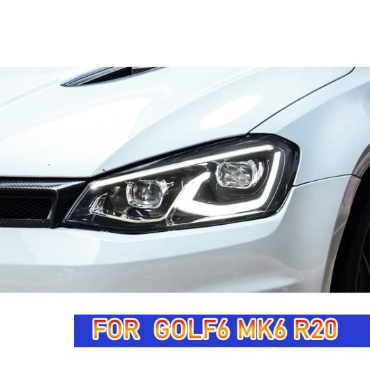 ヘッド ランプ 適用: ゴルフ 6 MK6 LED ヘッドライト 2009-2013 ヘッドライト R20 MK6 DRL ウインカー ハイ ビーム フル LED AL-OO-7811 AL