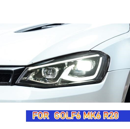 ヘッド ランプ 適用: ゴルフ 6 MK6 LED ヘッドライト 2009-2013 ヘッドライト R20 MK6 DRL ウインカー ハイ ビーム フル LED AL-OO-7811 AL