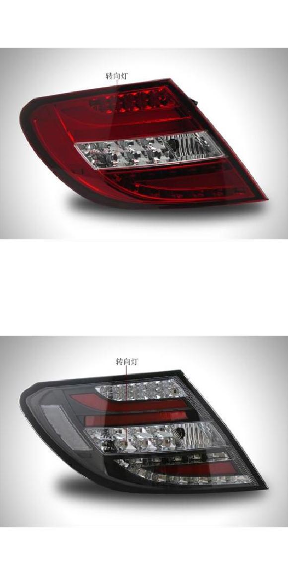 テール ランプ 適用: メルセデス・ベンツ W204 LED テールライト 2007 2013 C180 C200 C63 C300 C350 リア フォグ ブレーキ レッド・スモーク AL OO 7847 AL :504943440:オートパーツエージェンシー