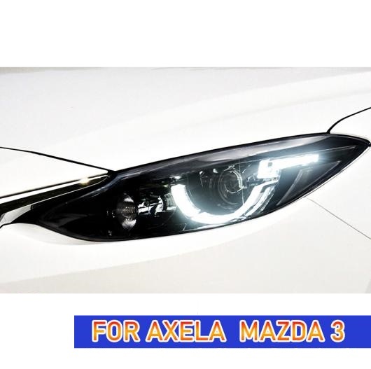 ヘッド ランプ 適用: MAZDA3 アクセラ LED ヘッドライト 2014-2016 ヘッドライト MAZDA3 DRL ウインカー ハイ バルブなし インサイド AL-OO-8147 AL_5