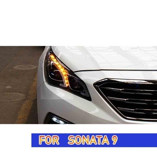 ヘッド ランプ 適用: ソナタ 9 LED ヘッドライト 2015-2017 ヘッドライト ソナタ 9 DRL ウインカー ハイ ビーム ロービーム含まない AL-OO-8190 AL_6