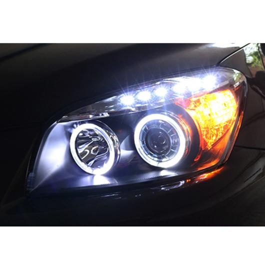 ヘッドライト アセンブリ 適用: トヨタ RAV4 2009-2013 RAV4 LED エンジェル アイ DRL Q5 バイキセノン レンズ H7 キセノン LED 6000K AL-OO-8294 AL