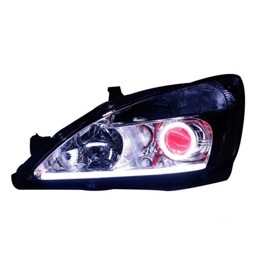 LED ヘッドライト 適用: ホンダ アコード 7TH 2004-2007 LED ヘッドライト LED DRL バイキセノン レンズ ヘッドライト ハイ LED 6000K AL-OO-8325 AL