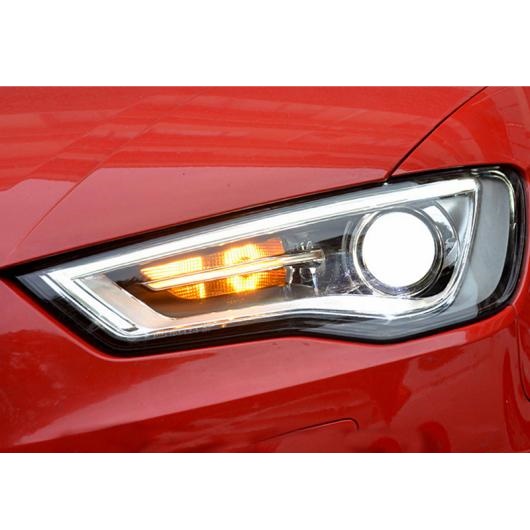 適用: アウディ/AUDI A3 ヘッドライト 2014-2016 A3 ヘッド ランプ LED DRL フロント バイキセノン レンズ ダブル ビーム LED 6000K AL-OO-8330 AL