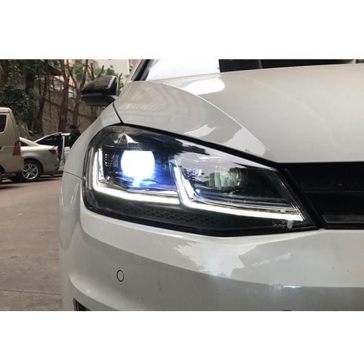 当て嵌める: VW ゴルフ 7 MK7 LED 前照灯 ゴルフ7 DRL HID 活動的 合図 天々 照明ランプ バイキセノン ハロゲン 前照灯 AL-OO-8340 AL 自動車-ライト、レンズ