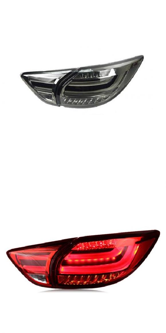 適用: マツダ CX-5 テールライト 2013-2018 マツダ CX-5 LED テール ランプ リア ランプ DRL+ブレーキ+パーク+シグナル LED ブラック・レッド AL-OO-8459 AL