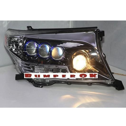 適用: トヨタ ランドクルーザー LC200 FJ200 LED ヘッド ランプ クローム ハウジング 2008 2013 DB LED 6000K AL OO 8479 AL :504981060:オートパーツエージェンシー