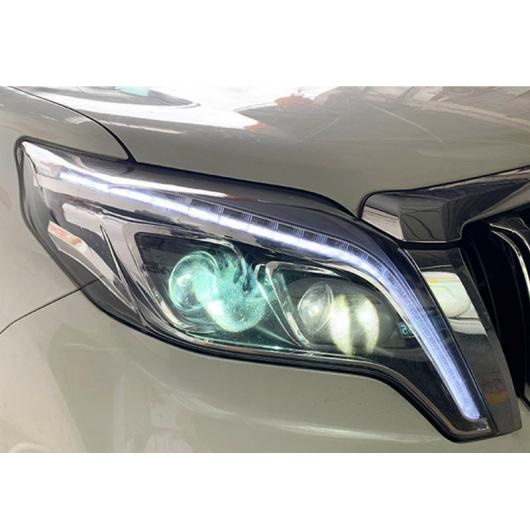 適用: トヨタ 2015-2017 プラド LED ヘッドライト LED DRL HID ヘッド ランプ エンジェル アイ バイキセノン ロー ビームバルブなし AL-OO-8525 AL