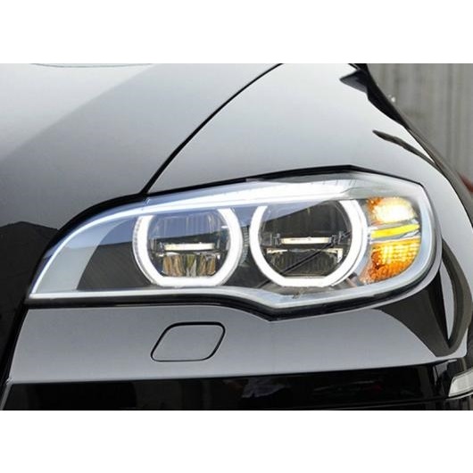 ヘッドライト 適用: BMW E71 LED ヘッドライト 2007 2013 X6 アップグレード ヘッドライト エンジェル アイ AFSなし・AFS AL OO 8565 AL :504982970:オートパーツエージェンシー