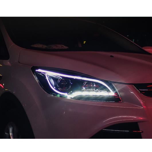 ヘッド ランプ ケース 適用: フォード/FORD エスケープ ヘッドライト 2013 2015 クーガ LED ヘッドライト DRL レンズ ダブル 4300K〜8000K AL OO 8582 AL :504983170:オートパーツエージェンシー