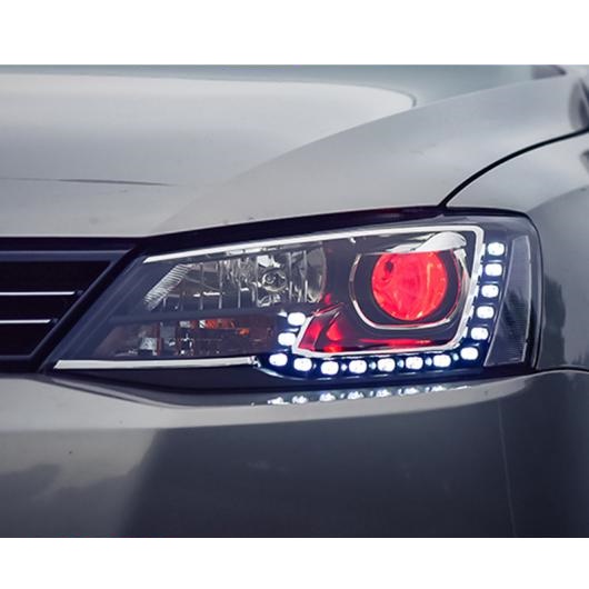 適用: VW ジェッタ MK6 ヘッドライト 2011 2015 フォルクスワーゲン/VOLKSWAGEN LED ヘッドライト DRL バイキセノン レンズ ハイ 4300K〜8000K AL OO 8604 AL :504983390:オートパーツエージェンシー