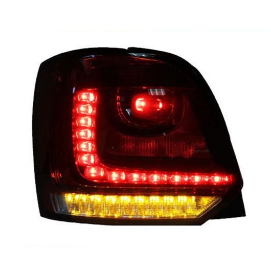 適用: フォルクスワーゲン/VOLKSWAGEN VW ポロ MK5 2011-2016 テールライト LED テールライト リア ランプ DRL+ブレーキ+リバース+イエロー AL-OO-8618 AL
