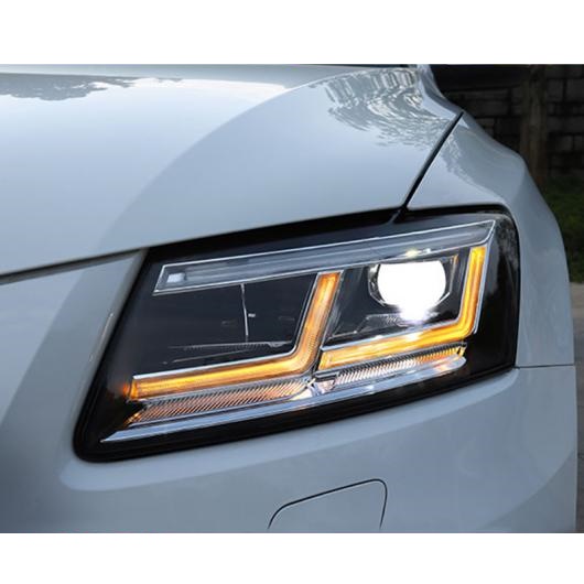 適用: アウディ/AUDI Q5 ヘッドライト 2009 2012 2013 2018 Q5 LED ヘッドライト DRL レンズ ダブル ビーム BI LED レンズ オール LED AL OO 8806 AL :504985450:オートパーツエージェンシー