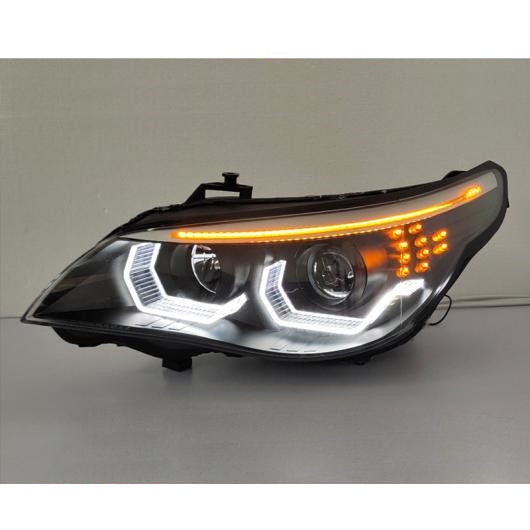 ヘッド ランプ 適用: BMW E60 ヘッドライト 2003-2010 523I 530i エンジェル アイ LED ロー ビームバルブなし〜オール LED AL-OO-8897 AL_1