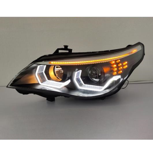 ヘッド ランプ 適用: BMW E60 ヘッドライト 2003-2010 523I 530i エンジェル アイ LED ロー ビームバルブなし〜オール LED AL-OO-8897 AL_2