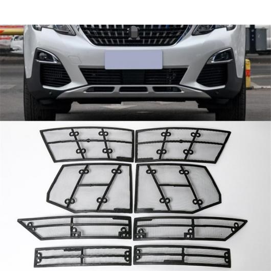 アクセサリー 適用: プジョー/PEUGEOT 3008 3008GT 2017 2020 フロント 防虫 メッシュ ネット グリル 保護 モールディング カバー キット AL PP 1229 AL :505136730:オートパーツエージェンシー