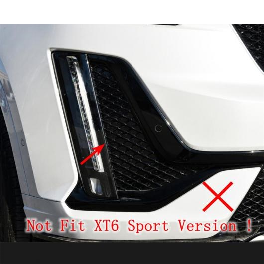 タイム フロント/リア バンパー フォグライト ランプ カバー トリム ABS クローム/カーボン調 アクセサリー 適用: キャデラック/CADILLAC XT6 タイプA AL-PP-1434 AL