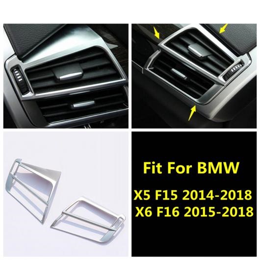 アクセサリー 適用: BMW X5 F15 2014-2018/X6 F16 2015-2018 ダッシュボード エア AC 吹き出し口 フレーム カバー トリム ABS マット AL-PP-1519 AL