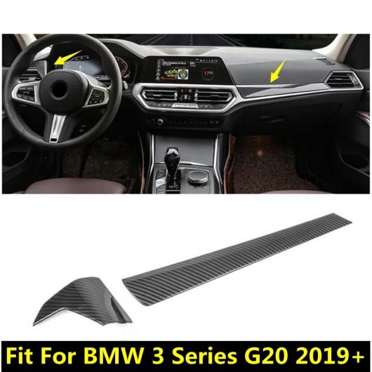 センター コントロール インストルメント 装飾 ストリップ カバー トリム カーボン調 アクセサリー 適用: BMW 3シリーズ G20 2019-2021 AL-PP-1576 AL