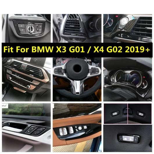売り正規店 AC エア パネル ヘッド ライト ウインドウ リフト カバー トリム カーボンファイバー インテリア 適用: BMW X3 G01 2018-2022 X4 G02 タイプB AL-PP-1731 AL