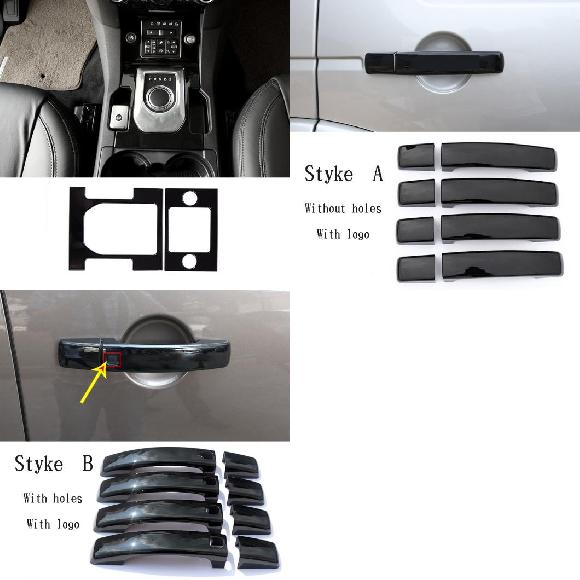 ABS 光沢ブラック インテリア パネル 装飾 カバー ステッカー アクセサリー 適用: ランド ローバー/ROVER 2〜10 AL PP 2704 AL :505188090:オートパーツエージェンシー