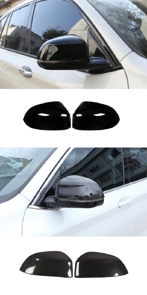 ABS �J�[�{���t�@�C�o�[�� �o�b�N�~���[ �~���[ �L���b�v �J�o�[ �g���� �K�p: BMW X3 X4 G01 G02 2018 2019 2020 2021 �u���b�N�E�J�[�{���� AL-PP-2845 AL