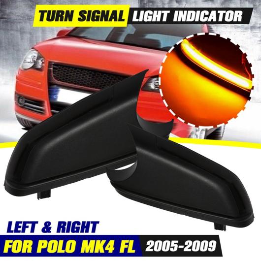 バックミラー ミラー インジケーター 適用: P OLO MK4 FL 2005 2009 シュコダ オクタヴィア 2006 2010 LED ダイナミック ウインカー ライト AL PP 7365 AL :505309070:オートパーツエージェンシー