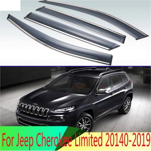 適用: ジープ/JEEP チェロキー/CHEROKEE リミテッド 2014 2015 2016 2017 2018 2019 プラスチック エクステリア バイザー 吹き出し口 シェード AL QQ 4037 AL :505555190:オートパーツエージェンシー