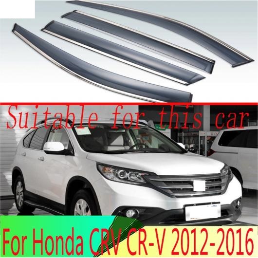 適用: ホンダ CRV CR V 2012 2013 2014 2015 2016 プラスチック エクステリア バイザー 吹き出し口 シェード ウインドウ サン レイン ガード AL QQ 4104 AL :505555910:オートパーツエージェンシー