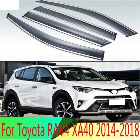 適用: トヨタ RAV4 XA40 2014 2015 2016 2017 2018 プラスチック エクステリア バイザー 吹き出し口 シェード ウインドウ サン レイン ガード AL QQ 4208 AL :505557030:オートパーツエージェンシー