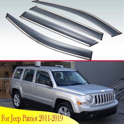 適用: ジープ/JEEP パトリオット 2011 2019 プラスチック エクステリア バイザー 吹き出し口 シェード ウインドウ サン レイン ガード AL QQ 4733 AL :505564050:オートパーツエージェンシー