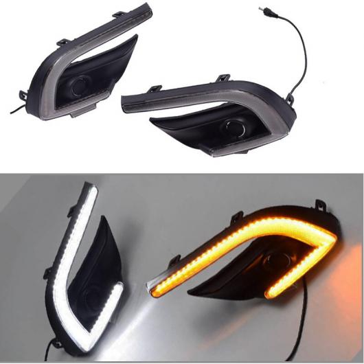 1セット LED DRL デイタイム ランニング ライト デイライト フォグライト カバー 適用: MAZDA3 MAZDA3 アクセラ 2017 2018 ウインカー ライト AL-QQ-8407 ALの画像
