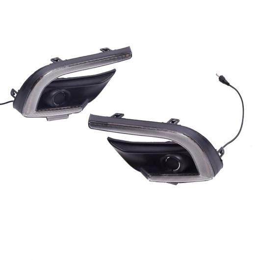 1セット LED DRL デイタイム ランニング ライト デイライト フォグライト カバー 適用: MAZDA3 MAZDA3 アクセラ 2017 2018 ウインカー ライト AL-QQ-8407 ALの画像