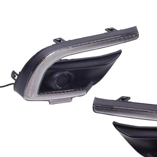 1セット LED DRL デイタイム ランニング ライト デイライト フォグライト カバー 適用: MAZDA3 MAZDA3 アクセラ 2017 2018 ウインカー ライト AL-QQ-8407 ALの画像