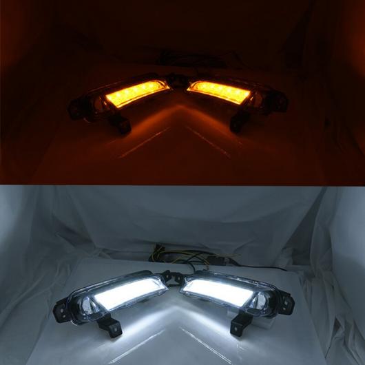 LED デイタイムランニングライト デイライト ターンシグナルランプ アンバー ホワイト DRL ブルー ナイト ライト 12V 2ピース 適用: スズキ AL-QQ-8535 AL_2