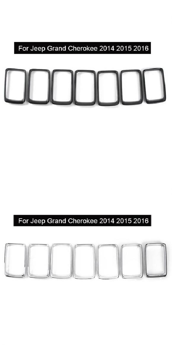 レーシング グリル 適用: ジープ/JEEP グランド 2014 2016 ブラック リング・2014 2016クローム リング AL RR 2917 AL :505697580:オートパーツエージェンシー