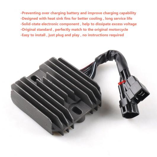オートバイ 電圧 レギュレーター 整流器 適用: スズキ GSXR 600 750 2006 2007 2008 2009 2010 ブラック AL-RR-3962 ALの画像
