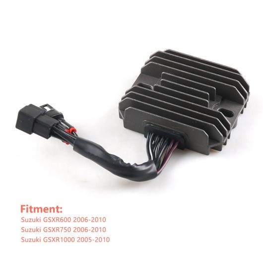 オートバイ 電圧 レギュレーター 整流器 適用: スズキ GSXR 600 750 2006 2007 2008 2009 2010 ブラック AL-RR-3962 ALの画像