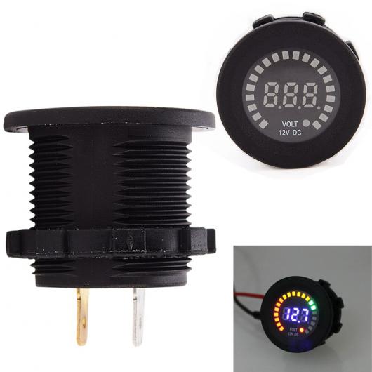 30粍 12V 5-15V ユニバーサル LED エレクトリカル 雄捻子 起電力 ゲージ 米突 起電力 検知器 当て嵌める: 自動二輪車 AL-RR-5210 AL 車、バイク、自転車-バイク-その他バイクパーツ、アクセサリー用品