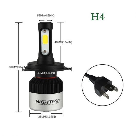 �X�[�p�[ �u���C�g �w�b�h���C�g LED H4 LED �I�[�g �o���u 72W 9000LM ������ �w�b�h�����v 6500K �w�b�h���C�g �o���u 9005/HB3 AL-RR-5844 AL