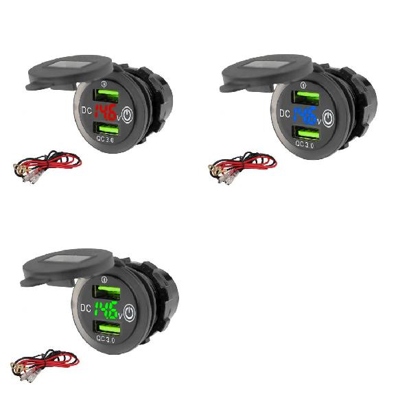QC 3.0 fA USB `[W[ \Pbg P[u h [d p[ Kp: 12V-24V I[goC {[g } gbN ^CvA`^CvC AL-RR-6776 AL