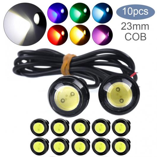 10�s�[�X 18mm/23mm ���j�o�[�T�� �C�[�O�� �A�C DRL LED �f�C�^�C�� �����j���O ���C�g LED �z���C�g�`�O���[�� �����v �T�C�Y 23MM AL-RR-6826 AL