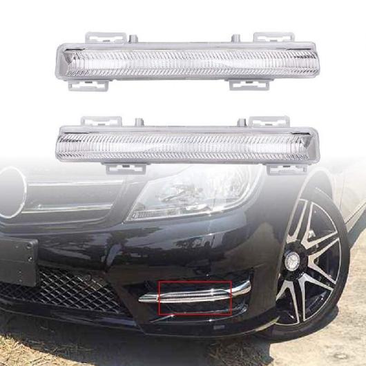 2ピース フォグライト フロント LED DRL デイタイム ランニング ランプ 適用: メルセデス ベンツ C クラス W204/S204 2007 2014 W212 2009 2014 AL SS 0536 AL : 505824580 : オートパーツエージェンシー