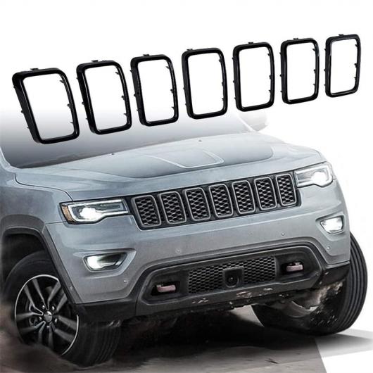 7ピース レーシング グリル 適用: グランド チェロキー/CHEROKEE 2017 + グリル カバー 装飾 ステッカー 適用: ジープ/JEEP グランド タイプA AL SS 1059 AL : 505830780 : オートパーツエージェンシー