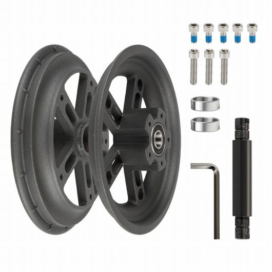 適用:プロ/PRO2 8.5インチ 電動 スクーター スプリット ホイール ハブ アルミニウム 合金 リア ホイール リム 固体 タイヤ ブラック・レッド AL-SS-2697 AL