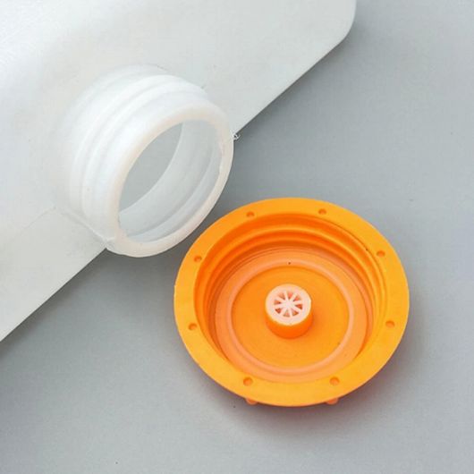 5L プラスチック エア パーキング ヒーター フューエル タンク 2 ホール オイル ストレージ カバー プラスチック ホワイト イエロー AL-SS-2699 AL_3