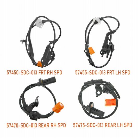 4ピース フロント リア ABS ホイールスピードセンサー 57455 - SDC - 013 57450 - SDC - 013 適用:アキュラ/ACURA TSX 2004 - 2008 ホンダ AL-SS-2908 ALの画像
