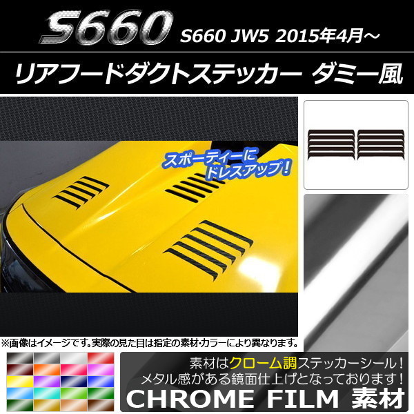 ���A�t�[�h�_�N�g�X�e�b�J�[ �z���_ S660 JW5 2015�N4���` �N���[���� �_�~�[�� �I�ׂ�20�J���[ AP-CRM2002 �����F1�Z�b�g(10��)