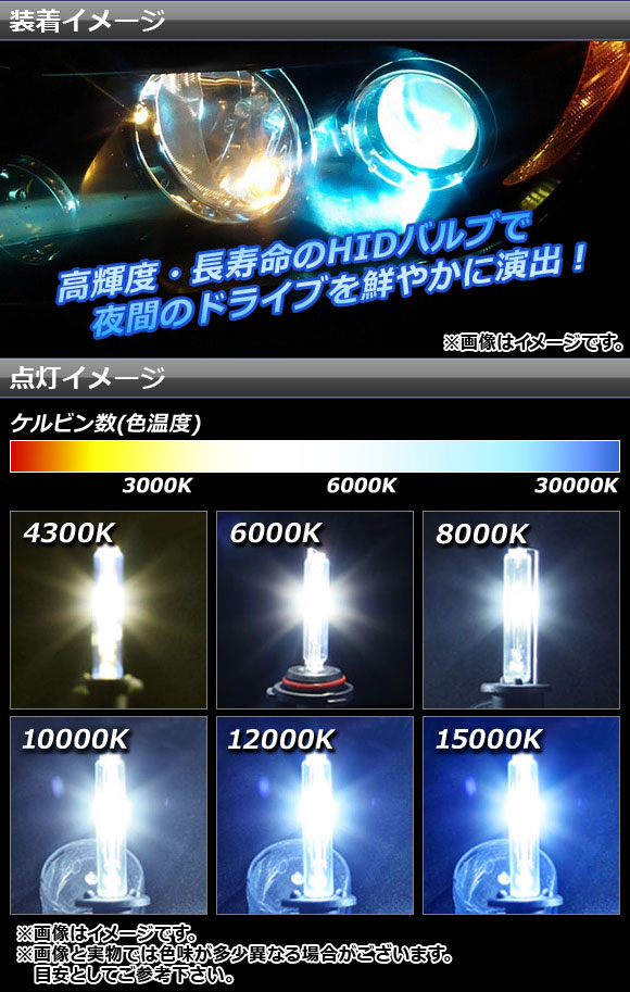 AP HIDバルブ/HIDバーナー バラスト付...の詳細画像1